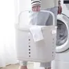 Nuevo Estante de Baño Cesta de Lavandería de Plástico Estante de Almacenamiento de Cocina Estante de Cuatro Niveles con Ruedas Carrito Pequeño Estante de Almacenamiento de Cocina