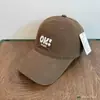 ¡Sombreros Estilo Coreano para Hombres y Mujeres Ok! Gorra de Béisbol Bordada de París Primavera/Verano Circunferencia de Cabeza Grande Parte Superior Suave Pico de Pato Estilo Casual de Pareja