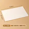 Bandeja rectangular de bambú y madera para servir, plato para salsas, plato para barbacoa, tapete de papel de aceite, uso comercial y doméstico, plato con doble oreja