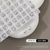 Pedras de Strass Transparentes Populares K9 para Nail Art, Strass Brilhantes de Alta Qualidade com Fundo Pontiagudo em Formato de Coração Oval, Strass Empilhados para Nail Art, Atacado Estilo Ins