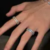 Anillo Abierto Corona de Diamantes Microincrustados Estilo Vintage, Estilo Old Money, Lujo Ligero, Sensación de Alta Gama, Venta Directa del Fabricante