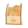Portalápices de Madera con Logo Personalizado, Portalápices de Madera Práctico para Universidades, Regalo Escolar DIY, Souvenir de Aniversario Escolar y Regreso a Clases de Madera