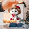 Transfronteiriço Novo Acrílico Plano Mundo Animal Festa de Natal Pingente Decoração de Árvore de Natal Natal