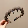 Diadema Retorcida Estilo Coreano para Niñas, Diadema de Lujo Ligero y de Alta Gama, Pinza Antideslizante para el Cabello de la Parte Superior Alta del Cráneo, Accesorios para el Cabello para Lavarse la Cara