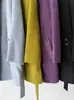 El abrigo Suli de alpaca increíblemente elegante~ Cuello alto, botones diagonales, abrigo de longitud media de mezcla de lana de alpaca
