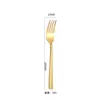 Conjunto de Talheres Ocidentais de Aço Inoxidável de Alta Qualidade, Luxo Leve Estilo Hotel Transfronteiriço Faca e Garfo para Steak, Colher de Sobremesa, Estilo Ins