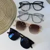 2026 Nuevo Estilo de Moda Transfronteriza Montura Cuadrada Fresca y Sencilla Montura Completa Lisas Modernas Gafas sin Graduación con Protección contra Luz Azul