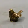 Adornos Sólidos de Pájaros Latón Antiguo Gorrión Urraca Artesanías Ceremonia del Té Mascota de Té Decoración Creativa Juguetes de Escritorio Piezas