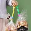 Hebilla Multifuncional con Pestaña, Correa de Sellado Colorida, Correa Creativa para Sellar Bolsas de Comida, Correa Colorida para Sellar Snacks