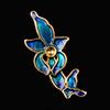 Novo estilo chinês liga acessórios cloisonne óleo gota flor peça diy roupa headwear tassel acessórios material de conexão