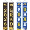 2026 Decoração de Temporada de Formatura Transfronteiriça, Casais de Formatura, Festa de Formatura, Carnaval, Celebração de Conclusão, Cortina de Porta, Bandeira Pendurada, Venda por Atacado, Personalização