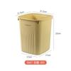 Cubo de basura cuadrado simple, creativo, para el hogar, el dormitorio, la cocina, el inodoro, de plástico, grande, grueso, para almacenamiento