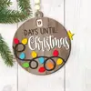 Decoração de Natal Personalizada Transfronteiriça Atividade de Contagem Regressiva de Madeira Enfeites de Árvore de Natal Presentes de Natal Artesanato em Madeira