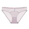 Bragas sexys de mujer estilo francés para verano, ultradelgadas, puro deseo, superficie lisa con ribete de encaje, transpirables, realzan las caderas, de tiro bajo