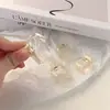 Accesorios para el Cabello de Moda Estilo Coreano Pinza para el Cabello Hueca Transparente de Acrílico Simple Pinza para Flequillo Pinza para Cola de Caballo Pinza Lateral para Mujeres
