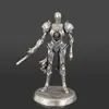 Figurita de Juguete Modelo Soldado Cibernético Tech Punk Futurista de Cobre Sólido Vintage, Adorno de Cobre para Escritorio para Hombres