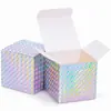 Caja de Cartón Pequeña Cubo Caja de Dulces Caja para Pasteles de Luna Empaque para Exportación Transfronteriza Mini Jabón Hecho a Mano Aromaterapia Caja de Empaque para Fiesta de Festival