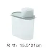 Caja grande para almacenamiento de granos, recipiente de plástico para almacenamiento de alimentos, caja sellada para productos secos del hogar con tapa, recipiente de almacenamiento para cocina