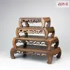 Base de Bonsái de Piedra Falsa Talla Madera de Ala de Pollo Base Rectangular Estatua de Buda Ceremonia del Té Adornos para Acuario Base Sólida de Madera y Piedra