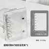 Almacenamiento de Uñas Fresco y Elegante con Doble Cremallera Seleccionado Cuidadosamente Libro Transparente de PVC para Colección de Uñas Álbum de Mini Almacenamiento Desmontable de Hojas Sueltas
