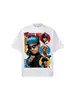 Camiseta de Manga Corta de Algodón Puro para Hombre 2026 Verano Transfronterizo N.W.A, Cuello Redondo Retro Americano, Hombros Caídos, Camiseta de Manga Corta Pesada para Hombre