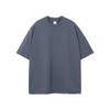 Camiseta Masculina de Manga Curta Verão Novo Produto Peso Pesado 385g Tamanho Grande Marca de Moda de Rua Cor Sólida Caimento Solto Unissex Camiseta de Manga Curta