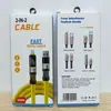 Varios Tipos de Cajas de Embalaje para Cables de Datos, Cajas de Color para Cables de Carga Trenzados Transparente Luminoso de Tarjeta Media, Pedido Mínimo Pequeño Lote