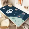Tapete de mesa de astronauta, tapete de mesa para escrita de estudante, tapete de mesa especial para crianças, toalha de mesa para mesa de estudo e escrita, tapete de mesa