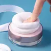 Esponja de Terciopelo para Polvos Sueltos, Polvo Fijador, Esponja Redonda Corta de Terciopelo para Polvo Seco, Cosméticos Especiales para Maquillaje de Larga Duración, No Absorbe el Polvo