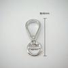 Llavero de fábrica de punto aleación de zinc resorte hebilla de perro accesorios de equipaje accesorios de ferretería DIY hebilla de placa de cabeza grande al por mayor