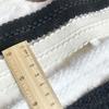 Nuevo ribete de algodón blanco y negro de 3 cm de ancho con pelo de visón estilo pequeño fragante otoño e invierno abrigo ropa infantil encaje accesorios diy