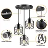 Lámpara Colgante Hexagonal Pequeña Estilo Industrial Creativa y Personalizada Transfronteriza para Entrada, Escalera, Pasillo, Comedor, Dormitorio, Lámpara de Arte en Hierro