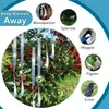Fita Refletiva Repelente de Pássaros Prateada, Refletiva dos Dois Lados, para Repelente de Pássaros em Fazendas e Jardins, Fita Repelente de Pássaros com Impressão Laser para Afugentar Pássaros
