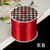 Hilo Elástico Plano de Seda de Colores Hilo para Cuentas Hecho a Mano DIY Hilo para Joyería de Cristal Alambre para Cuentas Resistente al Desgaste Material Accesorios para Joyería