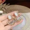 Pendientes de aro multicapa estilo red de internet, temperamento, diseño de nicho femenino, pendientes de tendencia geométrica, joyería para orejas con pasador de plata S925