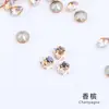 Decoraciones Brillantes para Uñas, Diamantes Redondos con Base Puntiaguda, 33 Facetas, Diamantes de Vidrio Brillantes, Pegatinas para Uñas, Accesorios, Diamantes al por Mayor