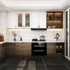 Gabinete de Madera Maciza de Lujo Ligero Gabinete de Encimera de Cocina para el Hogar de Gama Alta Gabinete de Almacenamiento con Puerta Combinación Hogar Completo Hogar Whol