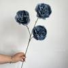Nova flor artificial 3 cabeça austin casamento salão de casamento flor linha estrada chumbo alta decoração arranjo de flores de exportação de comércio exterior