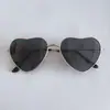 Gafas de Sol de Moda con Forma de Corazón Gafas de Sol Retro Amor Océano Gafas de Fiesta Gafas de Sol Metálicas con Corazón