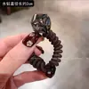 Elástico de Cabelo Quadrado Versátil Estilo Coreano com Pedras de Diamante, Elástico de Cabelo Fio de Telefone para Mulheres, Corda de Cabelo Grossa Durável de Alta Qualidade, Alta Elasticidade Novo Modelo