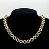 Nuevo Collar Cubano para Hombre de Hip-Hop Europeo y Americano, Redondo de 10 mm con Incrustaciones de Diamantes, Accesorio de Moda para Hombre Disponible para Transmisión en Vivo