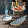 Série Mar Estelar Louça de Melamina Panela Quente Churrasco Restaurante Buffet Tigelas e Pratos Criativos de Imitação de Porcelana Prato para Molho Conjunto de Louças