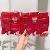 Calcetines Rojos de Nuevo Estilo para Otoño e Invierno, Calcetines Deportivos Rojos de Cintura Media para Hombres y Mujeres, Calcetines Rojos de Algodón para Bodas y Año del Zodiaco, Al Por Mayor en Stock