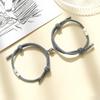 Pulseira de Casal Runxin Amor do Sol e da Lua para Homens e Mulheres um Par de Presente de Amor à Distância Corda de Mão com Sucção Magnética Sol Lua