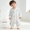 Saco de dormir de algodón para bebé, manta con cremallera anti-patadas para primavera y otoño, universal para todas las estaciones, saco de dormir para habitación con aire acondicionado para niños, ropa de bebé