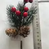 Acessórios de decoração de Natal e Ano Novo personalizados de fábrica acessórios de casamento casamento diy flores de Natal tridimensionais frutas vermelhas