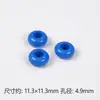 Contas Coloridas para Ábaco com Furo Grande DIY Furo Médio Círculo Corrente para Celular Pulseira Anel para Pendurar Corda de Cabelo Brinquedos Infantis Acessórios de Joias