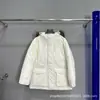 Parka de Trabajo Putian Versión Alta Etiqueta Grande Chaqueta de Plumas Varita Mágica con Capucha Cuello Grande de Piel Abrigo Largo para Hombres y Mujeres Parejas