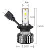 Faro LED H11 Foco de coche H8 H9 luz alta y baja Bombilla de coche Luz antiniebla LED blanca Faro de camión de carga