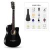 Guitarra Acústica Folk 38 polegadas 41 polegadas para Estudantes, Iniciantes, Guitarra de Prática de Nível Inicial para Estudantes